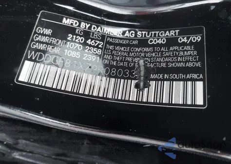 2009 Mercedes-Benz C 300 Luxury 4Matic/Sport 4Matic z USA, uszkodzony, nr VIN WDDGF81X79R080337